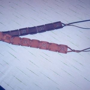 Hand-crafted Fringed Leather Hippy Tie Belt